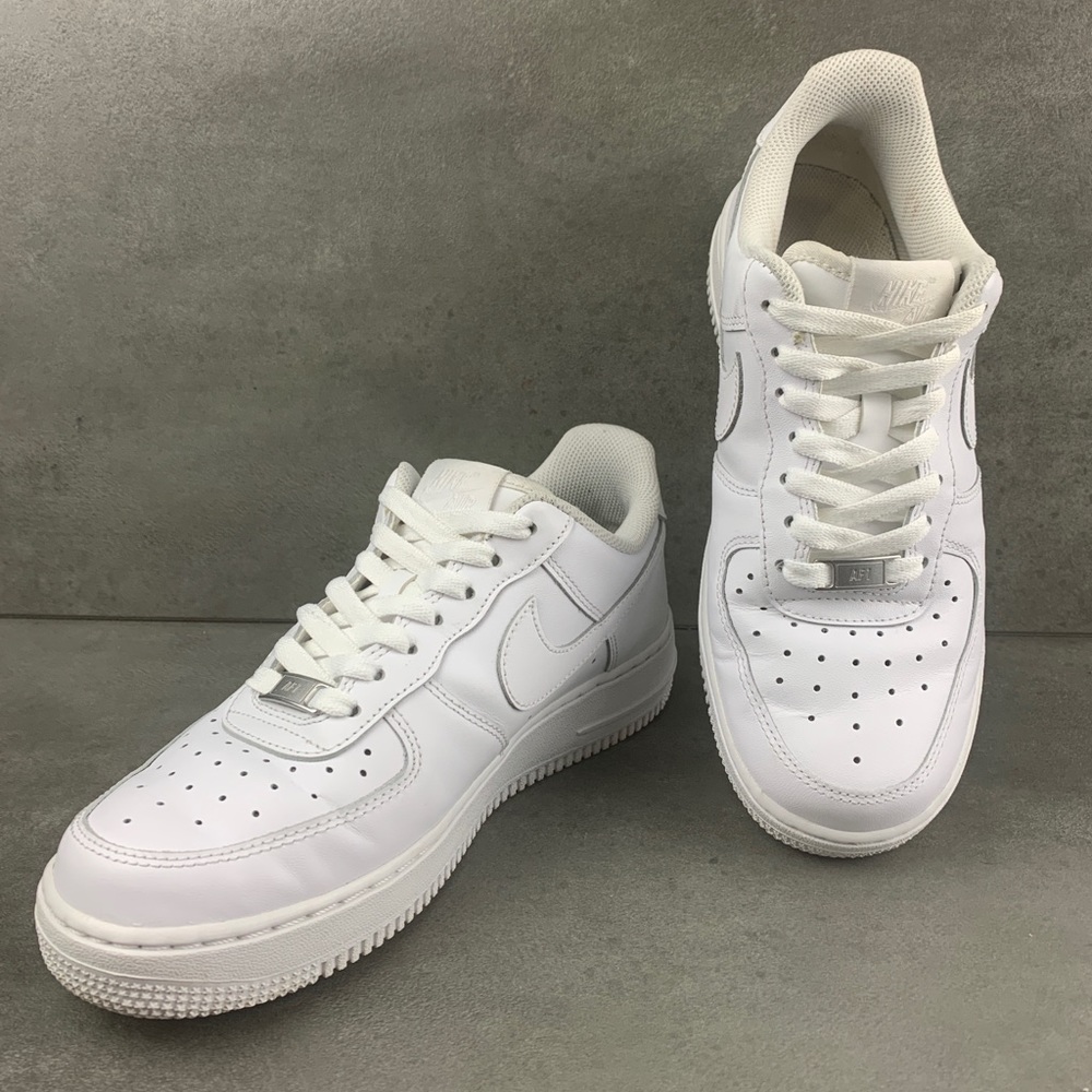 Nike Air Force 1 Low Triple White 315115-112 Shoes Women Size 8.5 Sneakers W Box